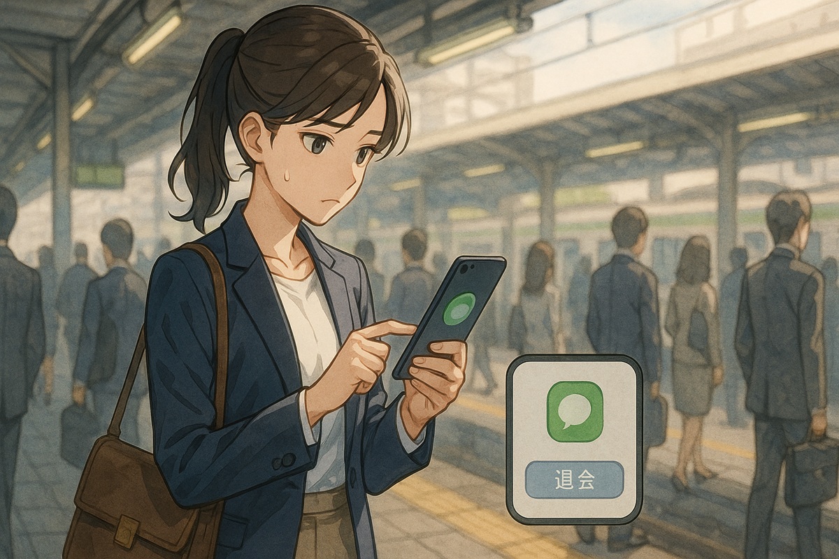 退職時のLINEグループを退会するベストなタイミングはいつ？