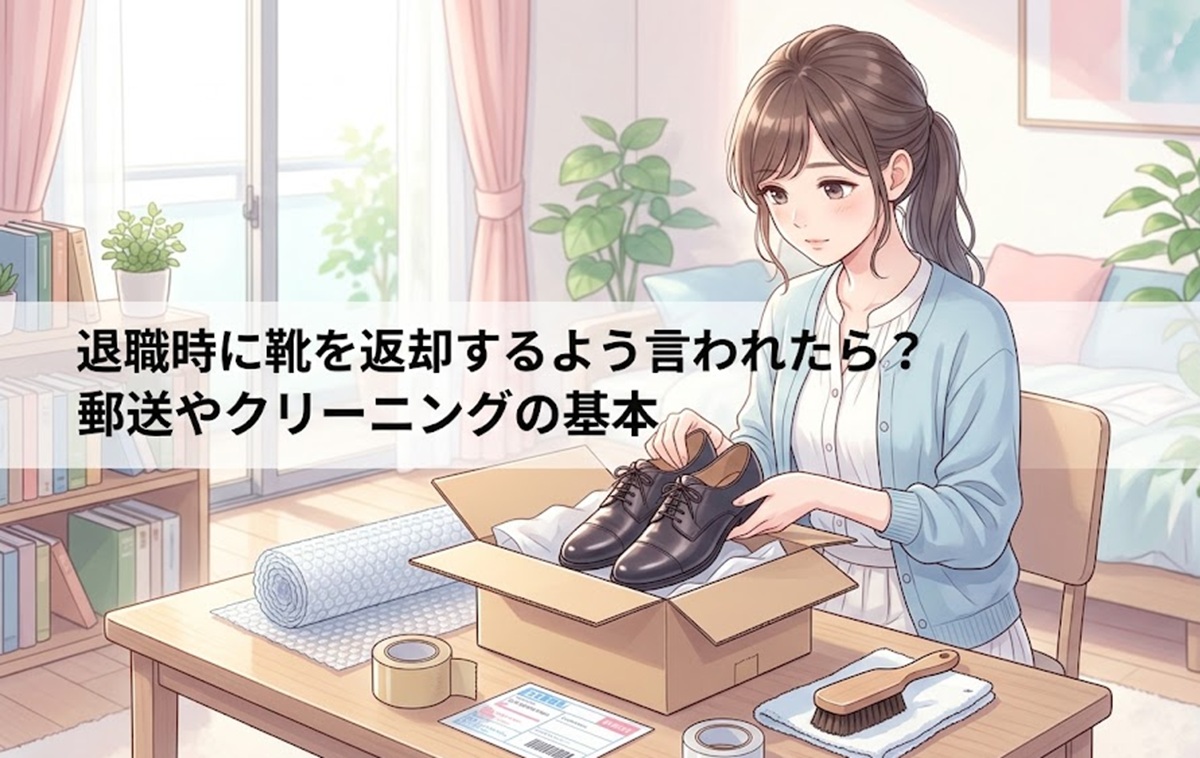 退職時に靴を返却するよう言われたら？郵送やクリーニングの基本
