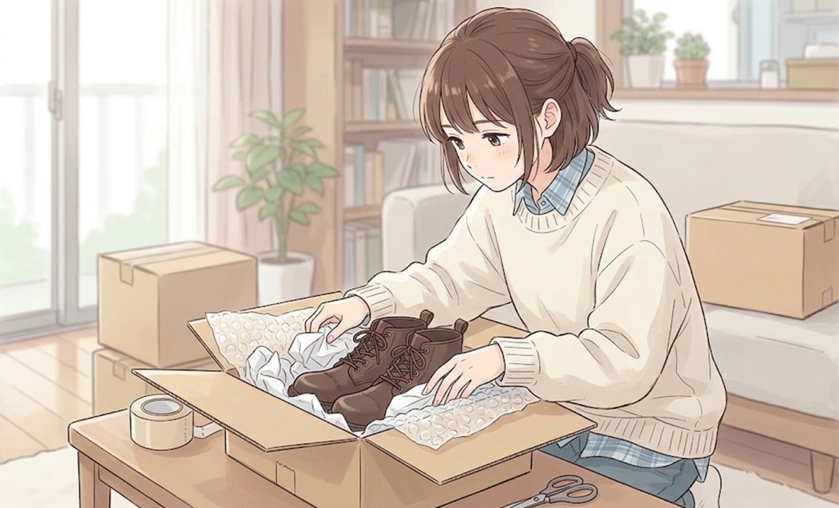 退職時の靴の郵送による返却手順